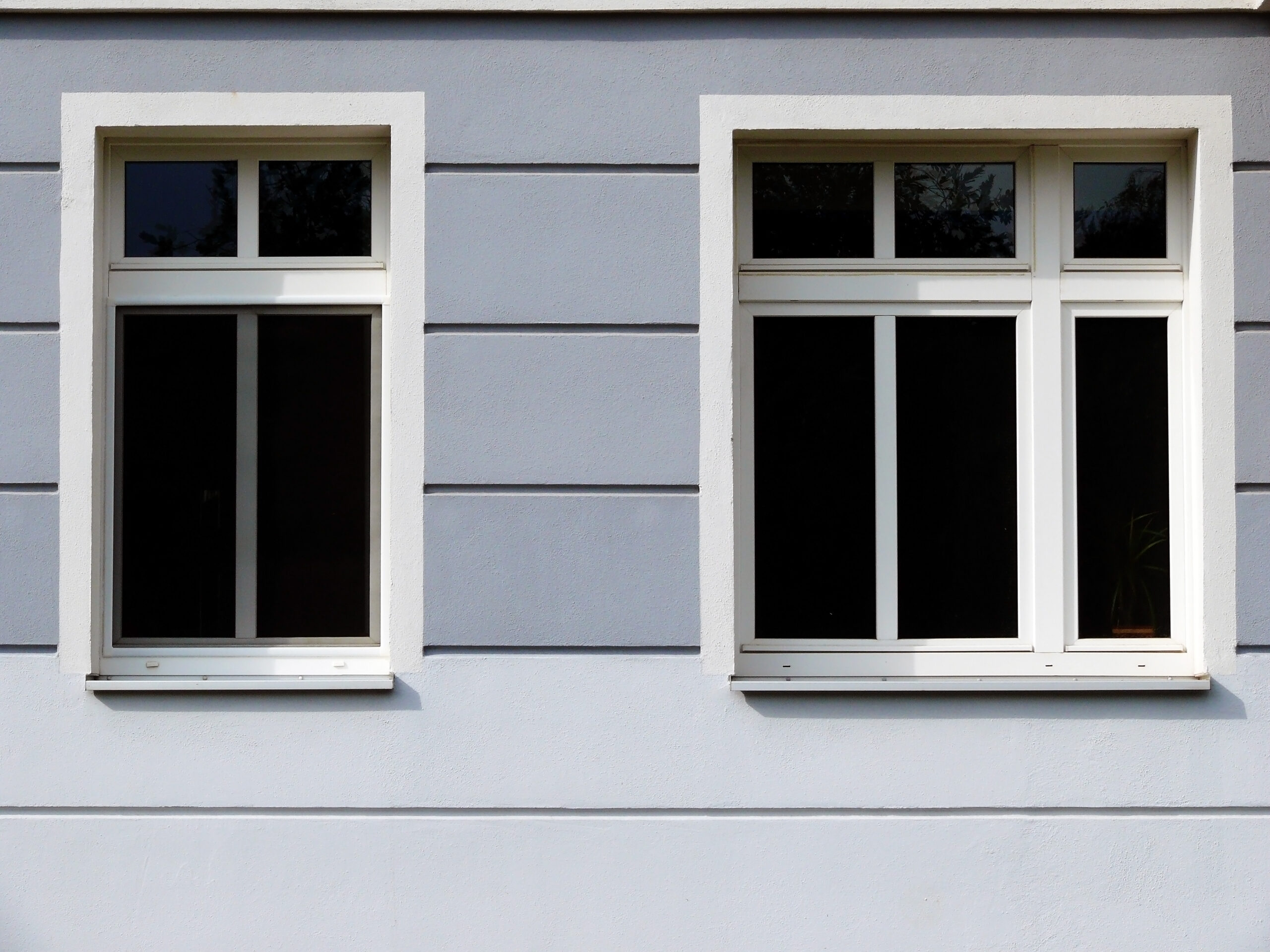 New windows on a house