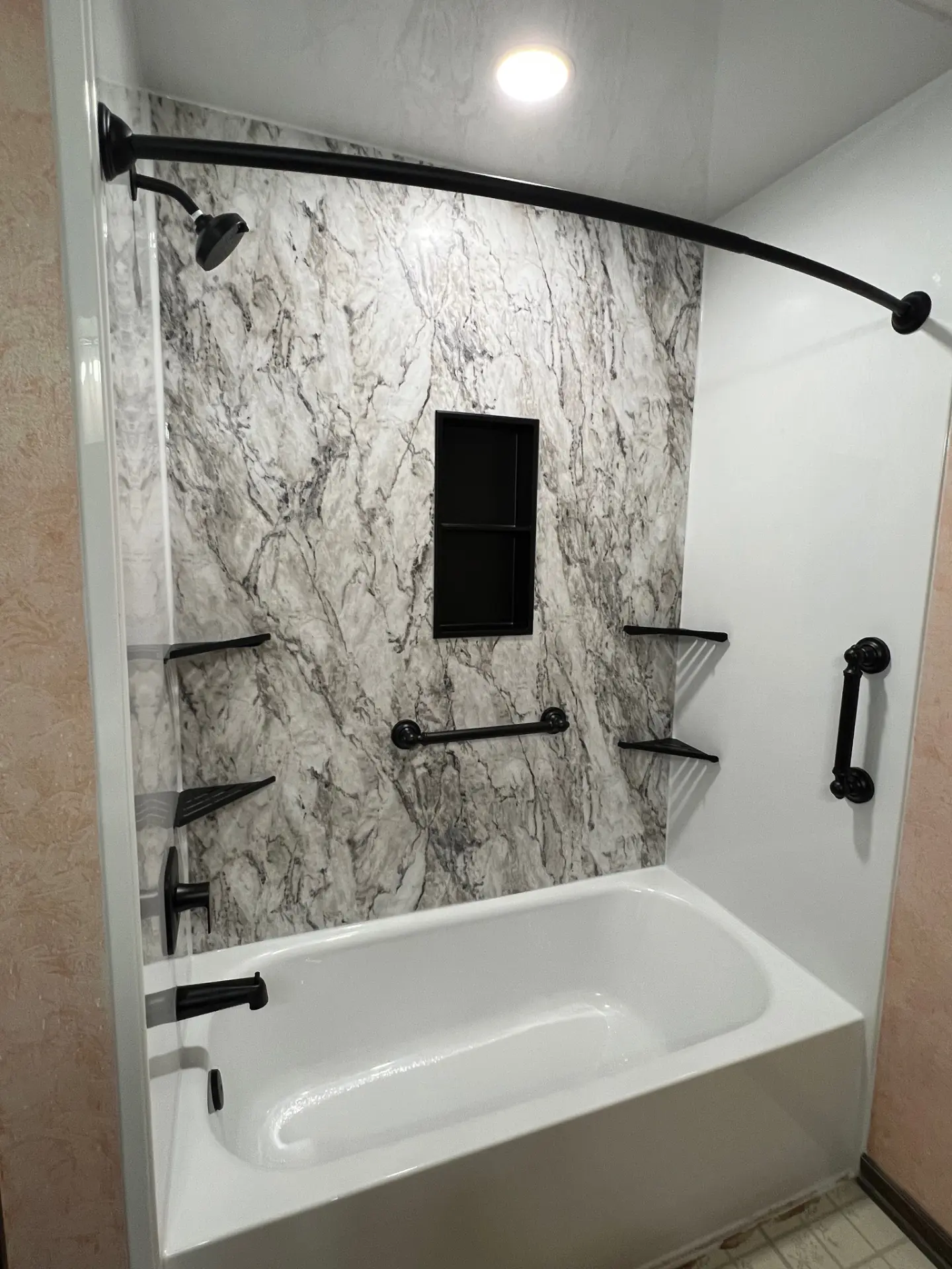 Acrylic shower surround in Decker, WI by Exterior Pros