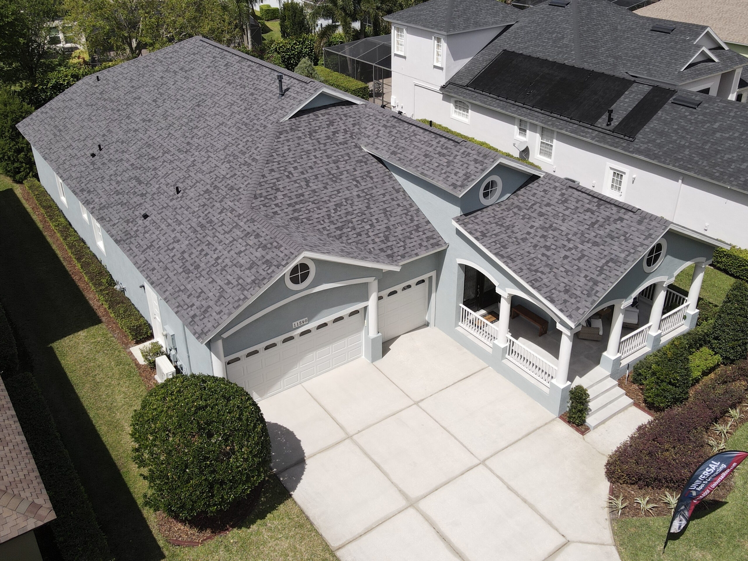 Superior roofing on a lovely home